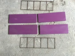 Étagère string en metal - 4 étagères viloettes - vintage 1960