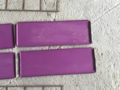 Étagère string en metal - 4 étagères viloettes - vintage 1960