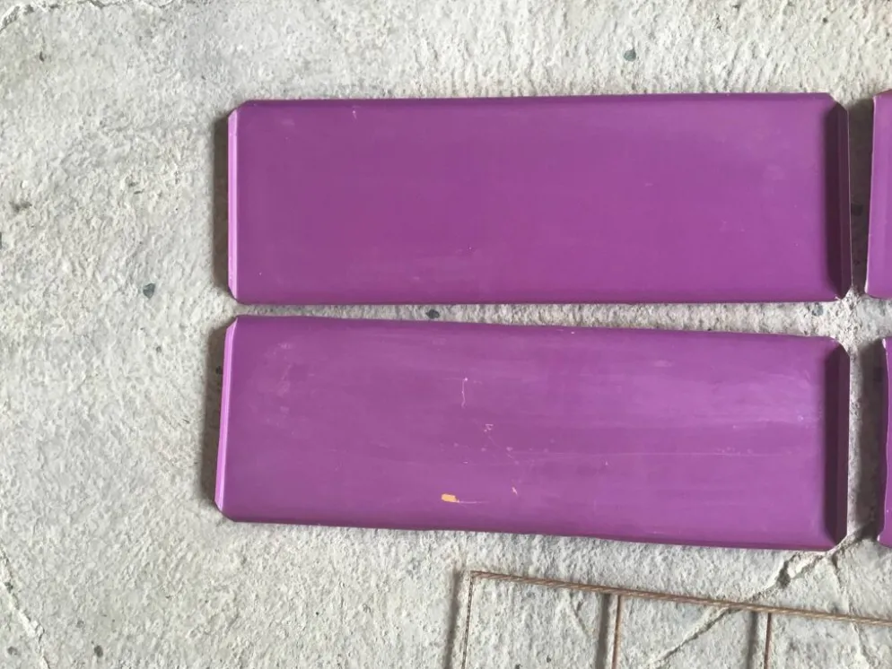 Étagère string en metal - 4 étagères viloettes - vintage 1960
