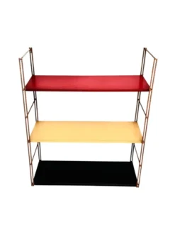 Étagère string en métal vintage, vers 1960