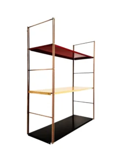 Étagère string en métal vintage, vers 1960