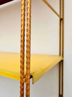 Étagère string en métal vintage, vers 1960