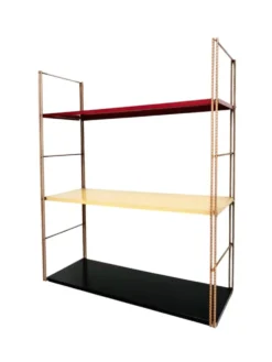 Étagère string en métal vintage, vers 1960