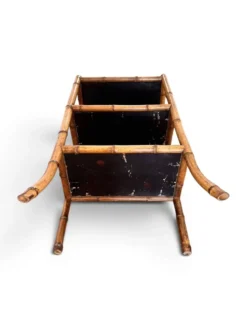 Étagère sur pied en laque du Japon et bambou, époque 1900