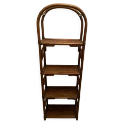 Étagère sur pieds en rotin