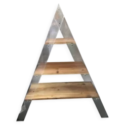 Étagère triangulaire plexiglass et bois