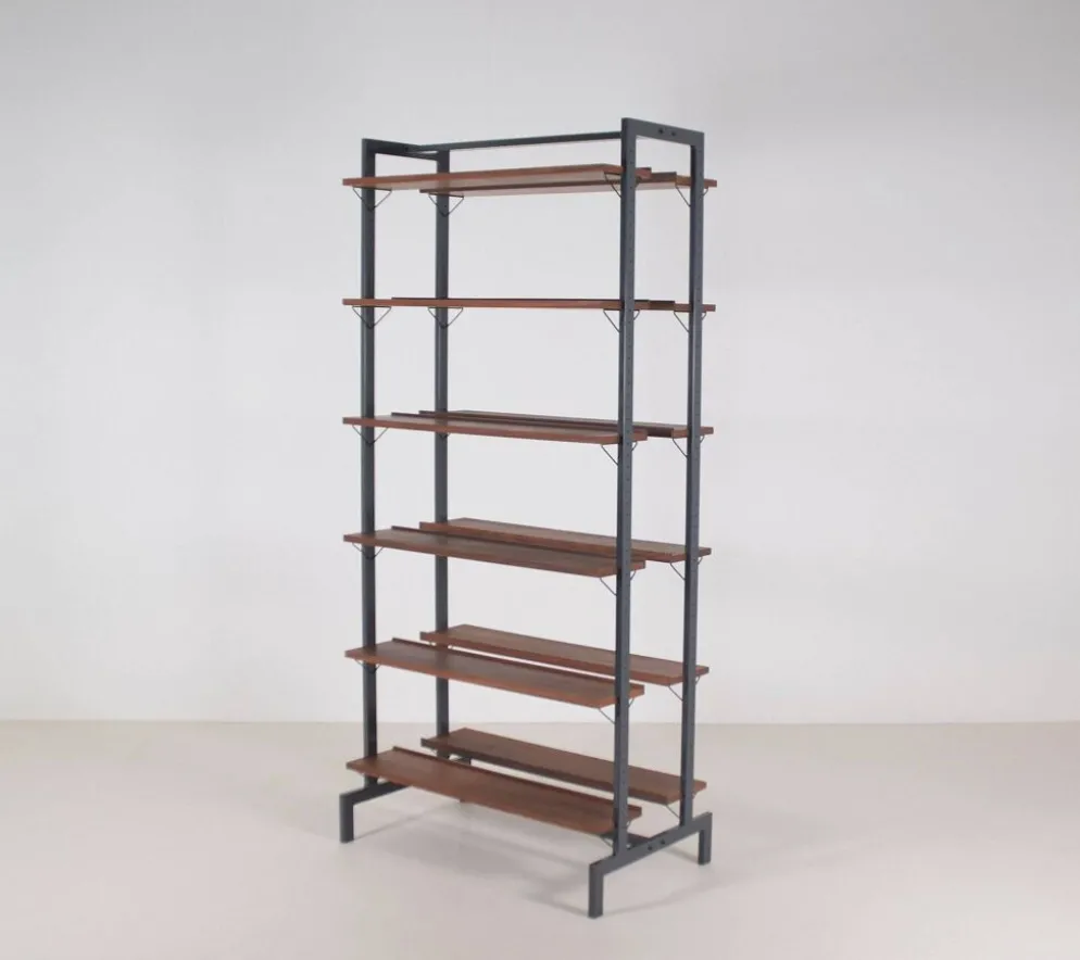 Étagère vintage autoportante conçue par Olof Pira pour Planmöbel, années 1960.