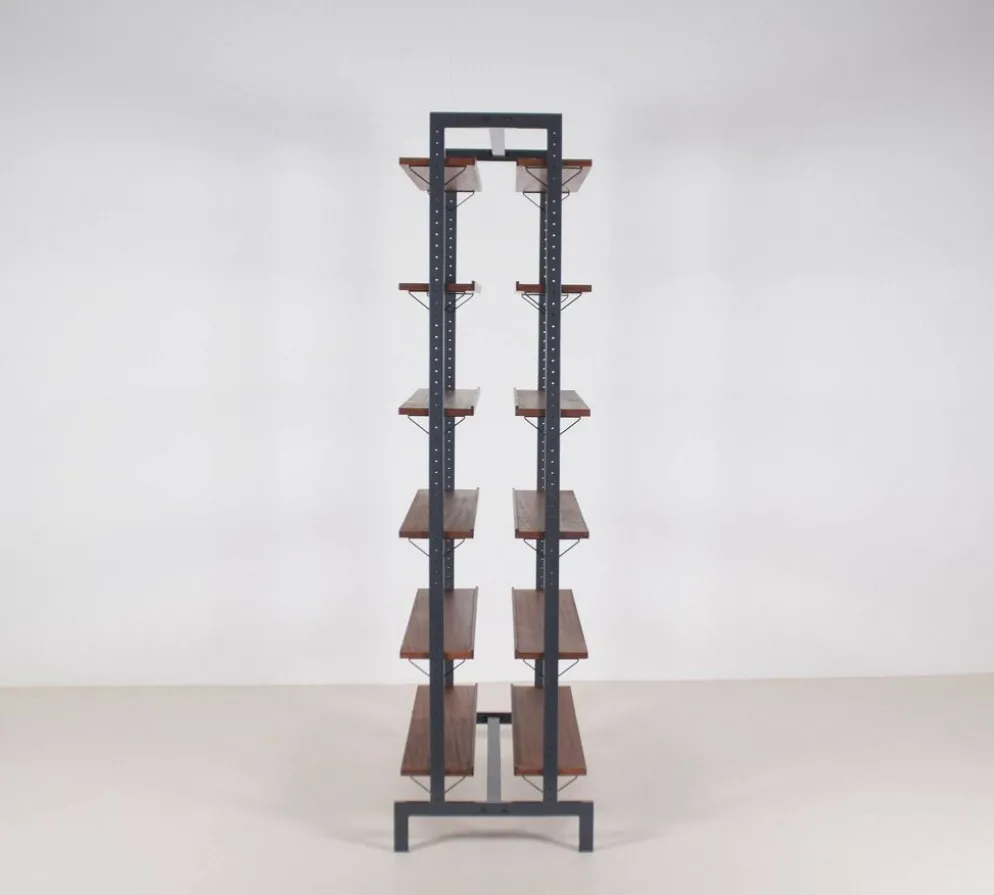 Étagère vintage autoportante conçue par Olof Pira pour Planmöbel, années 1960.