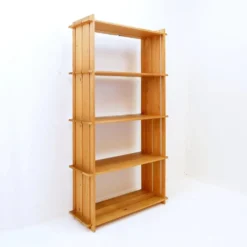 Étagère vintage en pin dans le style de Maison Regain, années 1980