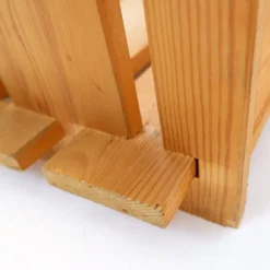 Étagère vintage en pin dans le style de Maison Regain, années 1980