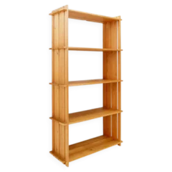 Étagère vintage en pin dans le style de Maison Regain, années 1980
