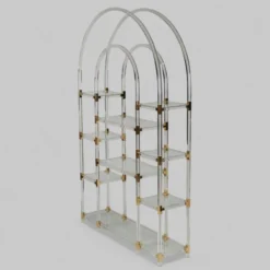 Étagère vintage en plexiglas par Charles Hollis Jones, années 1970