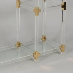 Étagère vintage en plexiglas par Charles Hollis Jones, années 1970