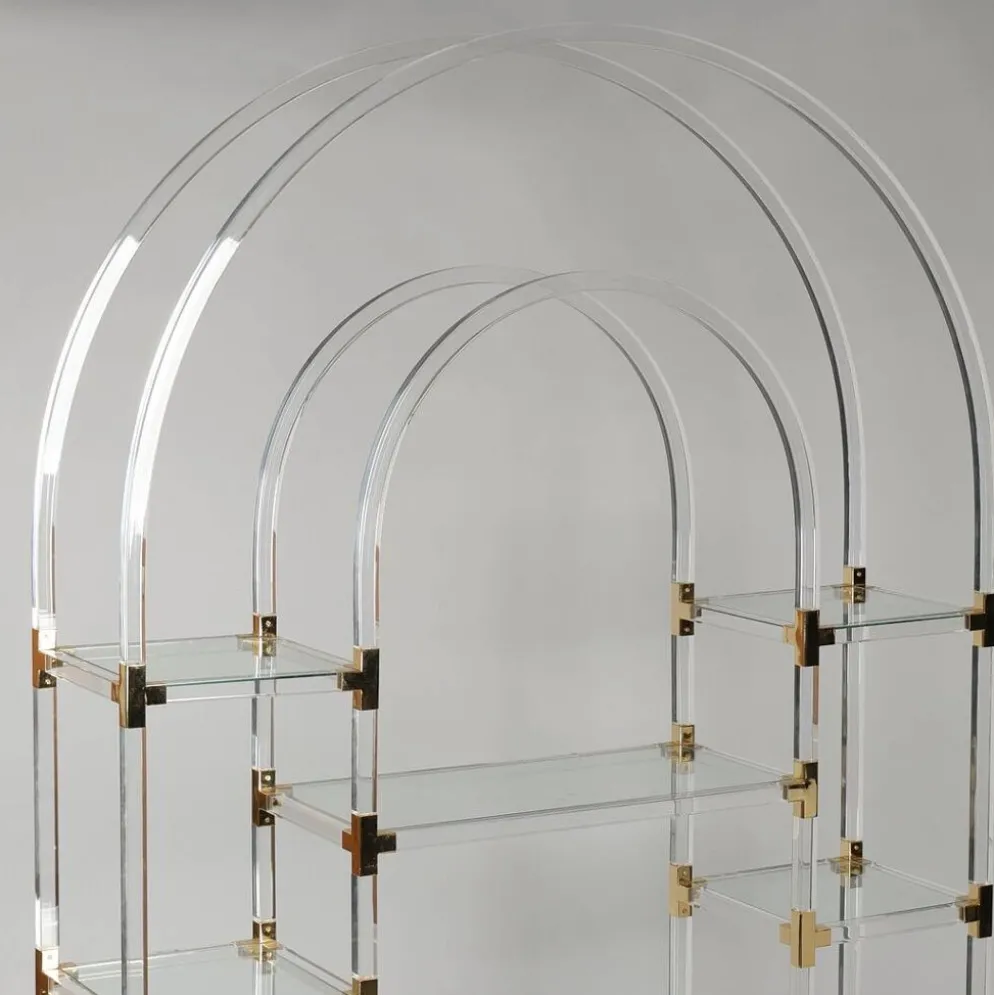 Étagère vintage en plexiglas par Charles Hollis Jones, années 1970