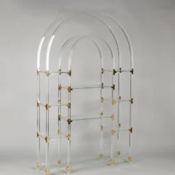 Étagère vintage en plexiglas par Charles Hollis Jones, années 1970