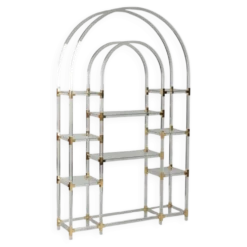 Étagère vintage en plexiglas par Charles Hollis Jones, années 1970
