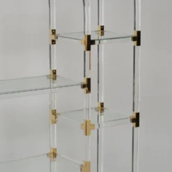 Étagère vintage en plexiglas par Charles Hollis Jones, années 1970
