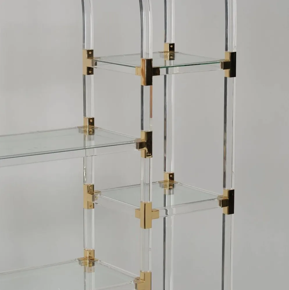 Étagère vintage en plexiglas par Charles Hollis Jones, années 1970