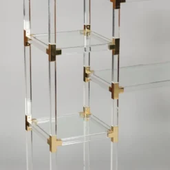 Étagère vintage en plexiglas par Charles Hollis Jones, années 1970
