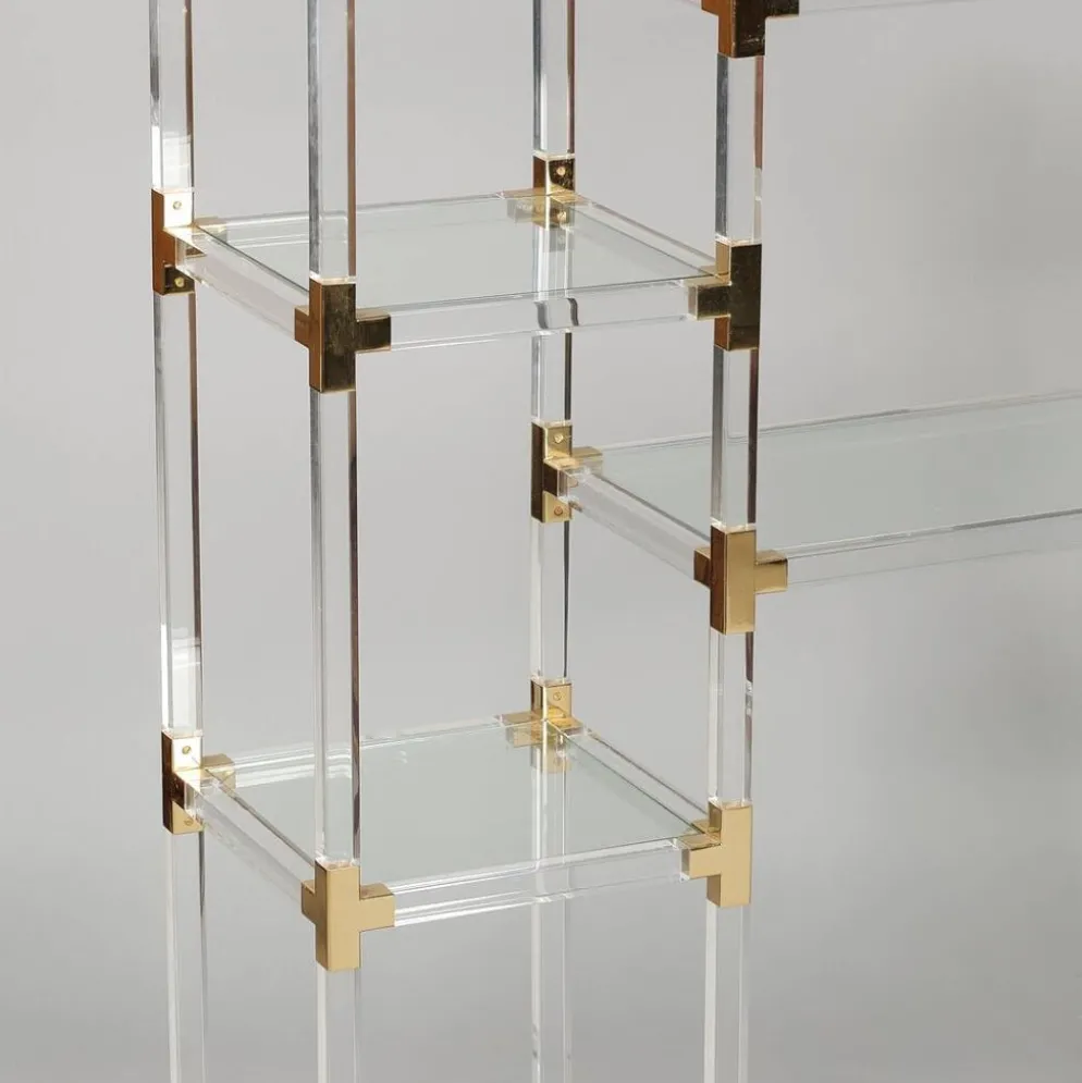 Étagère vintage en plexiglas par Charles Hollis Jones, années 1970