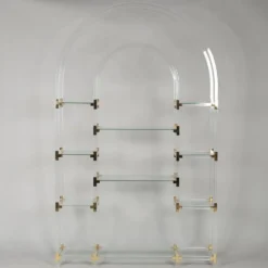 Étagère vintage en plexiglas par Charles Hollis Jones, années 1970