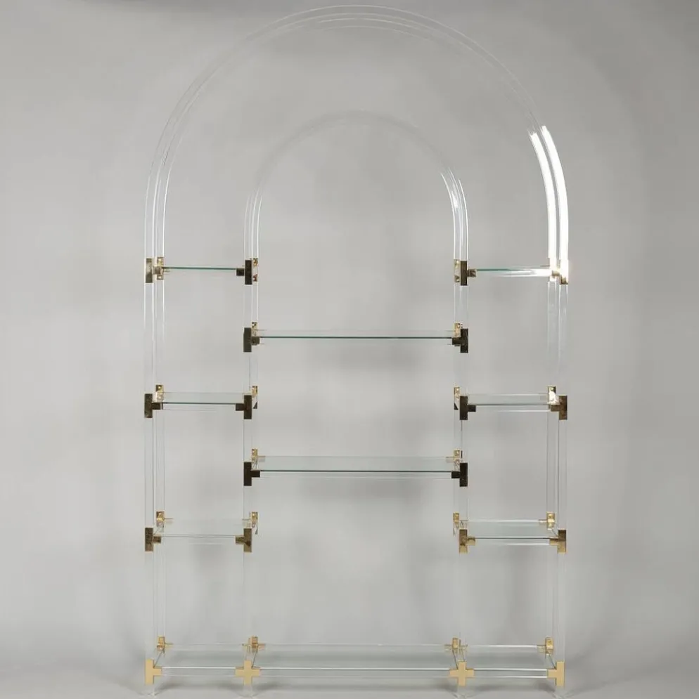 Étagère vintage en plexiglas par Charles Hollis Jones, années 1970