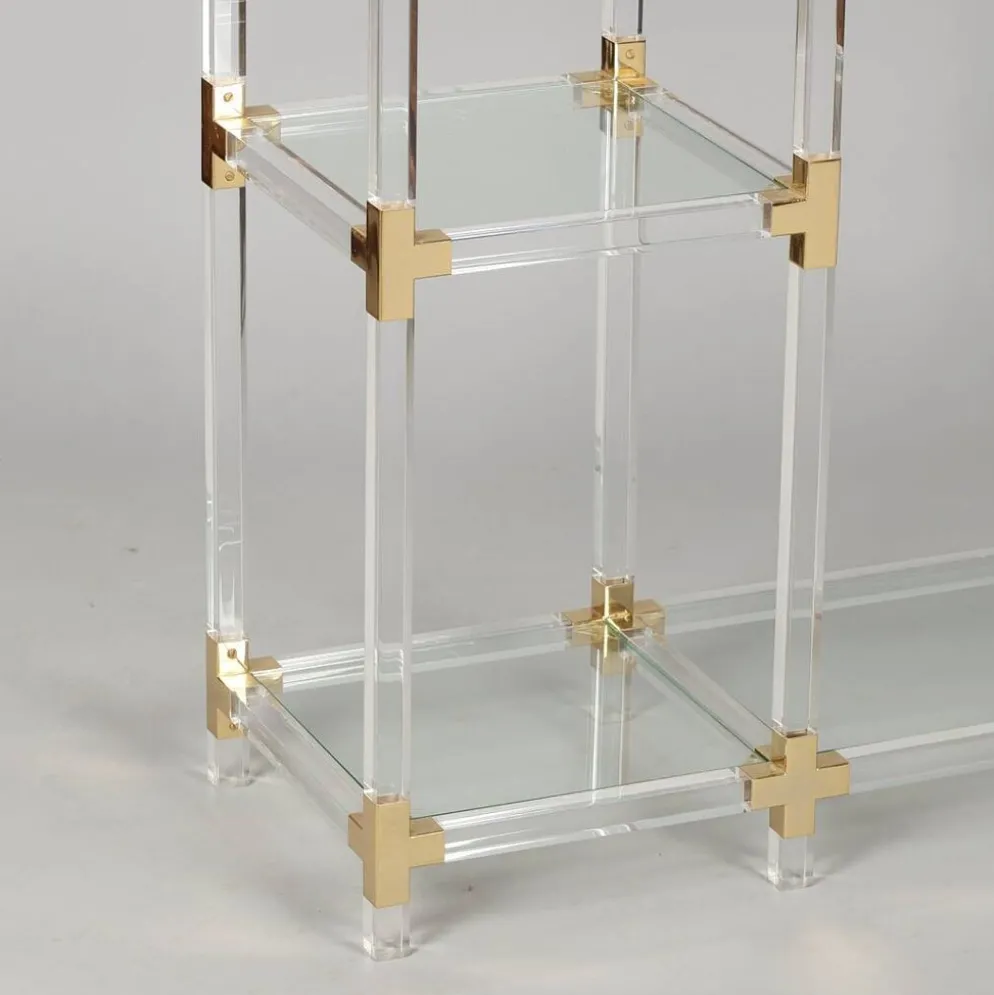 Étagère vintage en plexiglas par Charles Hollis Jones, années 1970