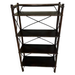 Étagère vintage en rotin