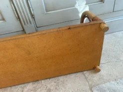 Étagère vintage en rotin osier année 70 bohème