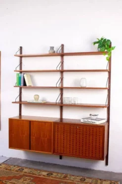 Étagère vintage en teck Poul Cadovius Cado Mid-Century