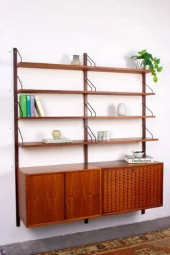 Étagère vintage en teck Poul Cadovius Cado Mid-Century