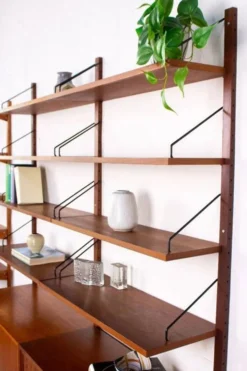 Étagère vintage en teck Poul Cadovius Cado Mid-Century
