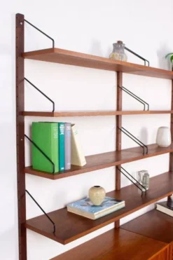 Étagère vintage en teck Poul Cadovius Cado Mid-Century