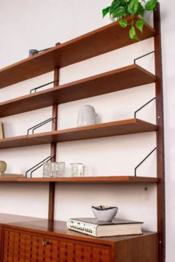 Étagère vintage en teck Poul Cadovius Cado Mid-Century