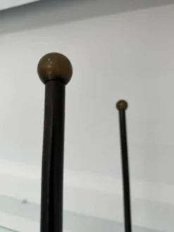 Étagère vintage moderniste en métal et verre design francais année 50
