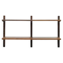 Étagère vintage Royal System en noyer par Poul Cadovius, 1950