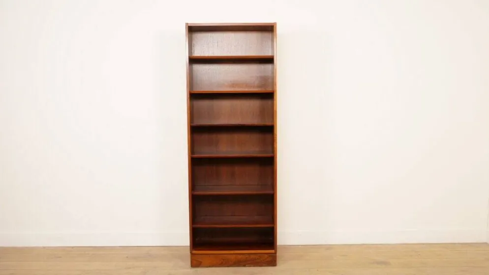 Étagère vintage étroite | Bois de rose | Hundevad pour Omann Jun