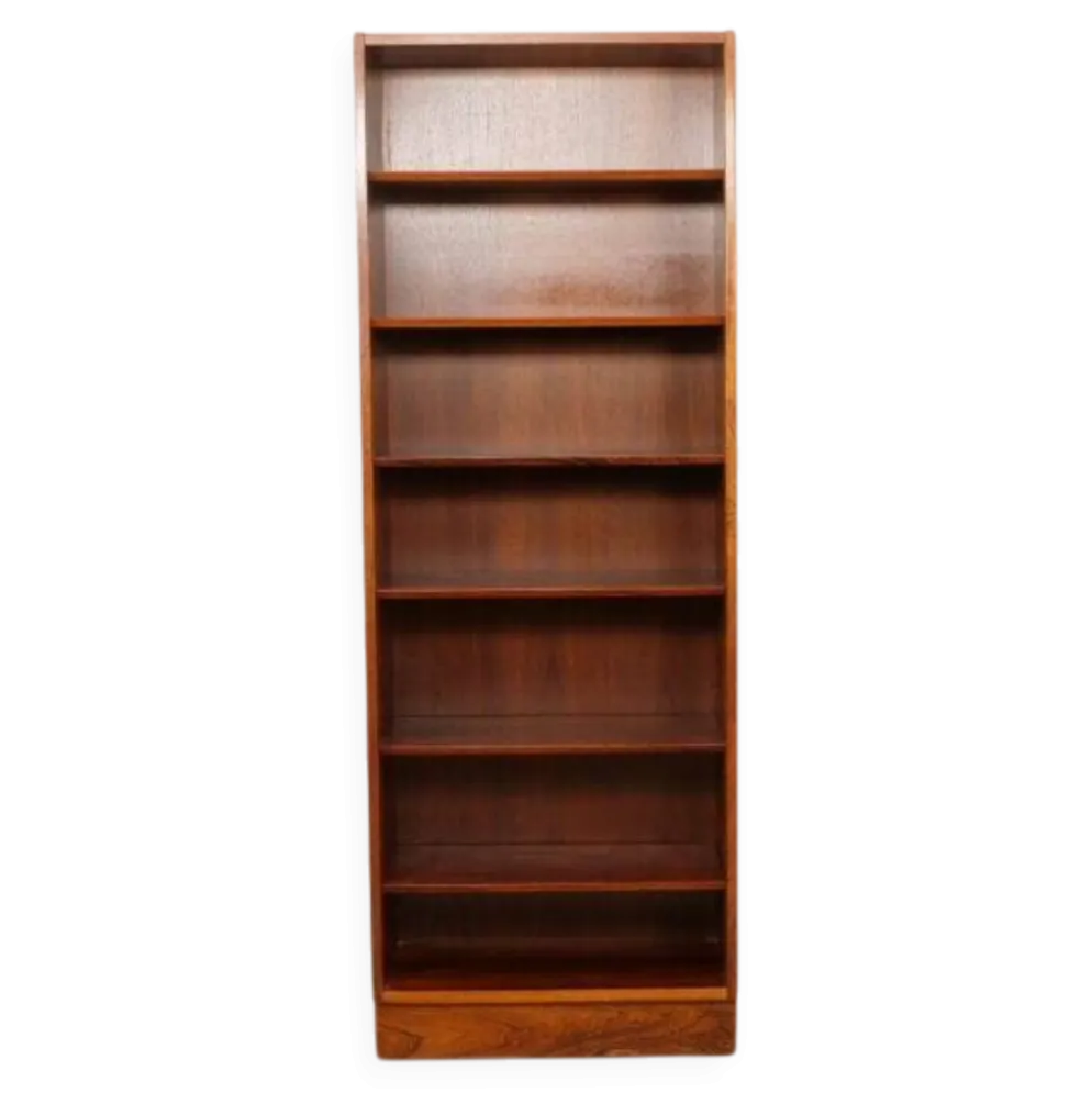 Étagère vintage étroite | Bois de rose | Hundevad pour Omann Jun