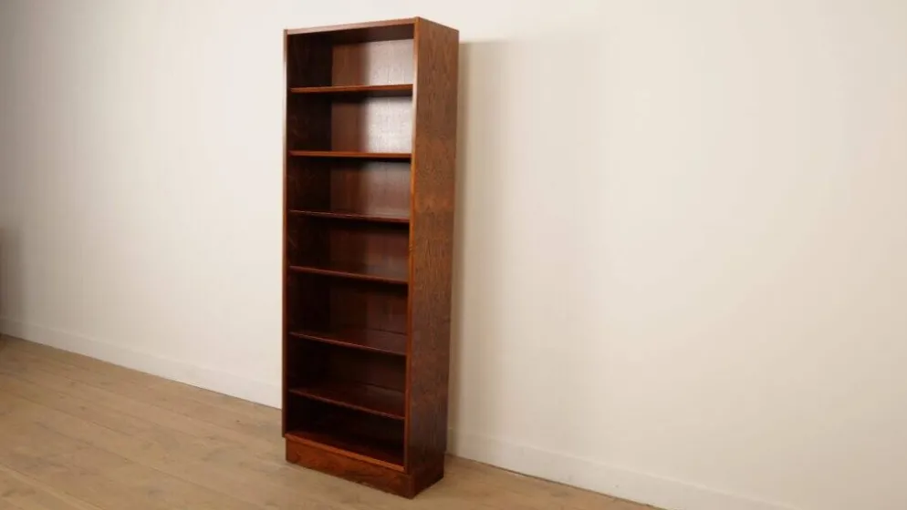 Étagère vintage étroite | Bois de rose | Hundevad pour Omann Jun