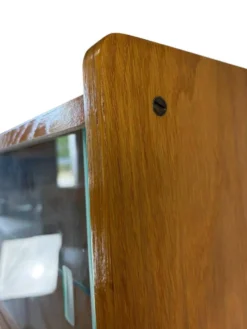 Étagère/vitrine/meuble de collection vintage en bois peu profond