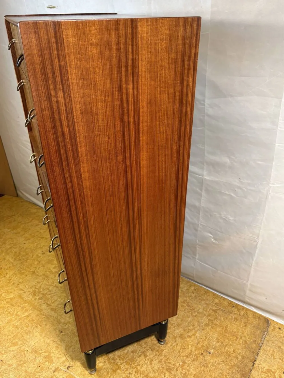 Tallboy en teck G-Plan Librenza vintage rétro des années 1950 E.Gomme