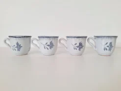 Tasse à café bleu Niderviller 1970 - 1980