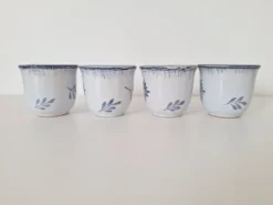 Tasse à café bleu Niderviller 1970 - 1980