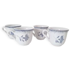 Tasse à café bleu Niderviller 1970 - 1980