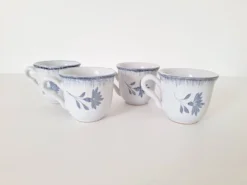 Tasse à café bleu Niderviller 1970 - 1980