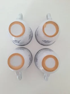 Tasse à café bleu Niderviller 1970 - 1980