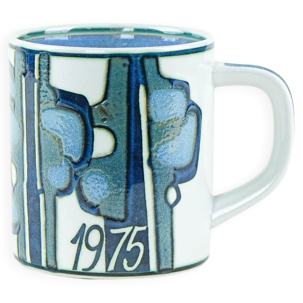 Tasse en céramique, design danois, 1975, designer : Bodil Buch, fabricant : Royal