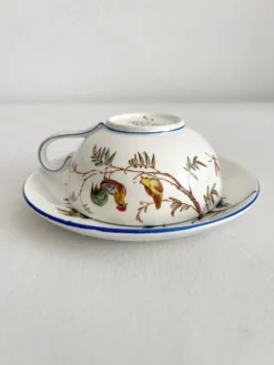 Tasse en terre de fer polychrome "Nella" Jules Veillard Bordeaux (JVB)
