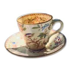 Tasse et soucoupe Sarreguemines Minton
