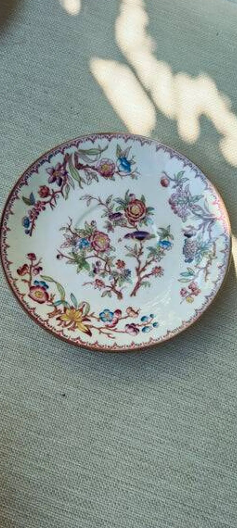 Tasse et soucoupe Sarreguemines Minton